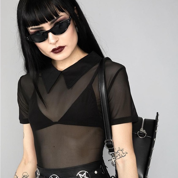 Dolls Kill Tops - Dolls Kill Widow top size small